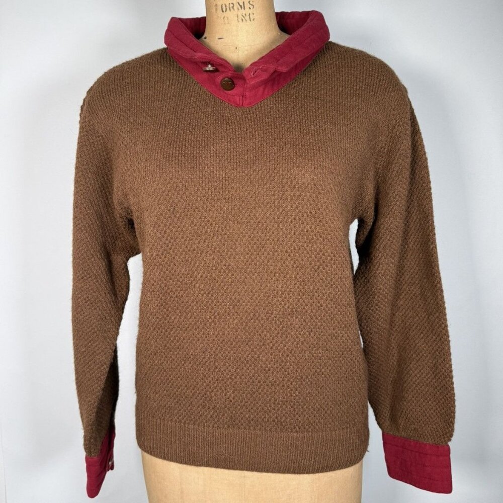 Vintage 80s Valentino Garavani Uomo Alpaca Wool Sweater